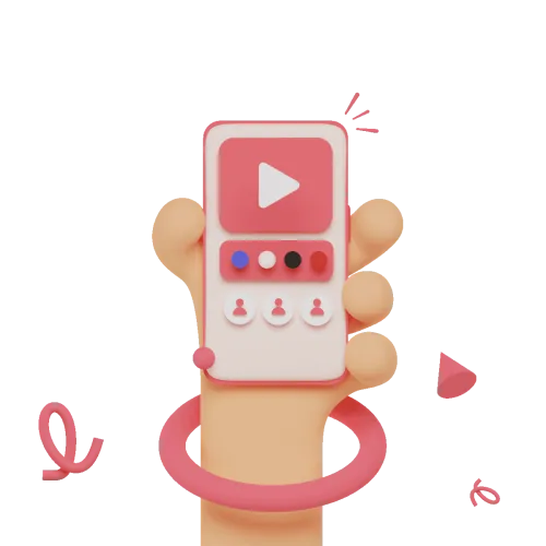Ilustração de aplicativo em um celular